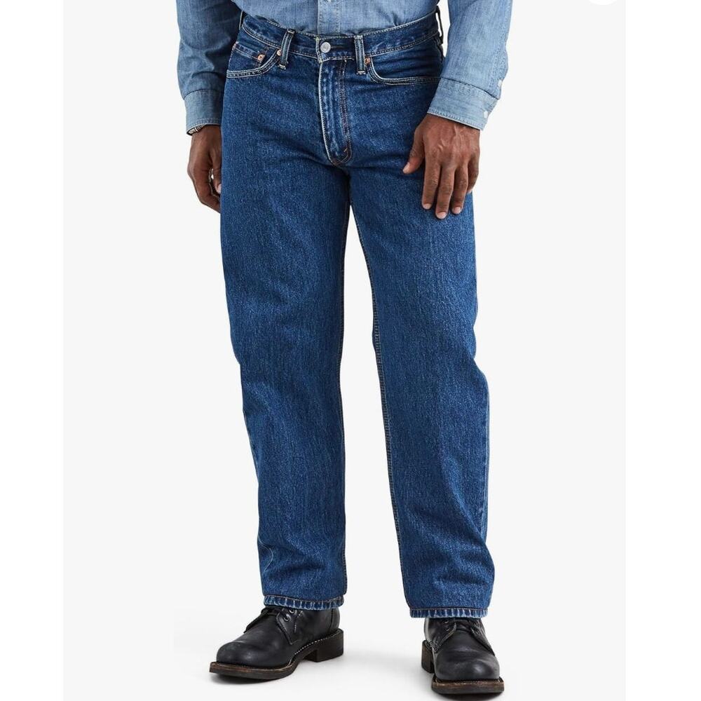 Levi's Men's 550 Relaxed Fit  Denim Jeans Medium Stonewash 38/34 Big & Tall